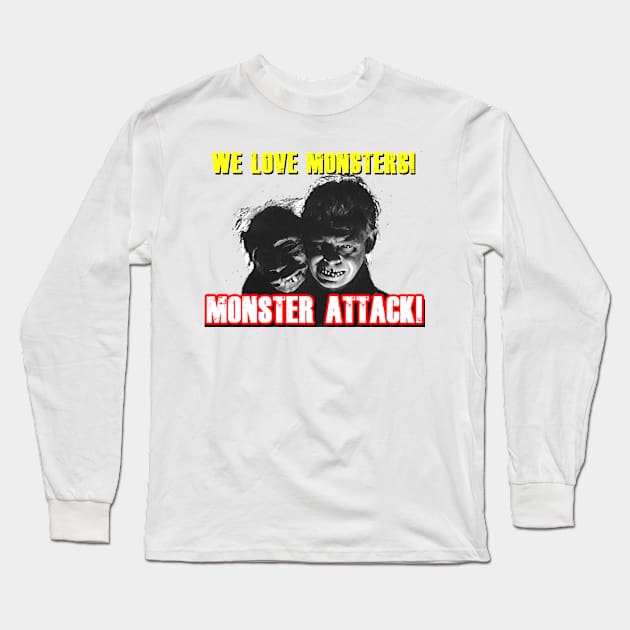 Manster Long Sleeve T-Shirt by Monster Attack